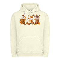 Pigment Pistachio Fall Coffees Urban Hoodie - FaDigitalArtStudio
