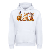 White Fall Coffees Urban Hoodie - FaDigitalArtStudio