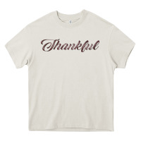 Cream thankful Heavy Core Tee - FaDigitalArtStudio