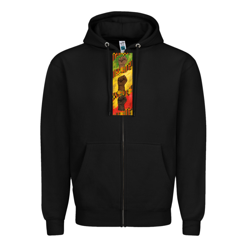 Juneteenth Pen Wrap Zipper Hoodie by BarkalooDesign | Teevron
