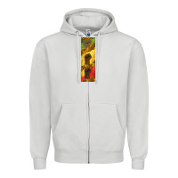 Dove Grey juneteenth pen wrap Zipper Hoodie - BarkalooDesign