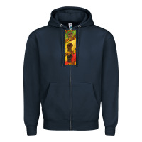 Navy juneteenth pen wrap Zipper Hoodie - BarkalooDesign
