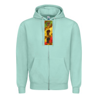 Seafoam juneteenth pen wrap Zipper Hoodie - BarkalooDesign