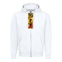 White juneteenth pen wrap Zipper Hoodie - BarkalooDesign