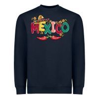 Navy mexico Heavyweight Sweatshirt - MaliasSmallBusiness