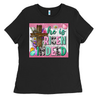 Black he is risen indeed tumbler Ladies Tee - Neo Western