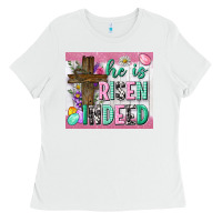 White he is risen indeed tumbler Ladies Tee - Neo Western