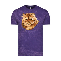 Cloud Purple Persian Cat Face Vintage Tee - LillyAllenDesigns