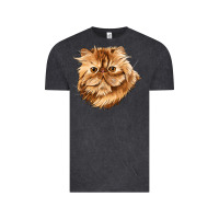 Vintage Black Persian Cat Face Vintage Tee - LillyAllenDesigns