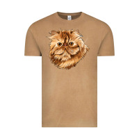 Vintage Camel Persian Cat Face Vintage Tee - LillyAllenDesigns