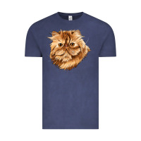 Vintage Denim Persian Cat Face Vintage Tee - LillyAllenDesigns