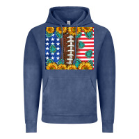 Vintage Denim American football and america Vintage Hoodie - NancyCooperArtShop