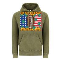 Vintage Olive American football and america Vintage Hoodie - NancyCooperArtShop