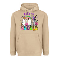 Mushroom Let's go ghouls Heavyweight Hoodie - NancyCooperArtShop