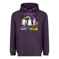 Plum Let's go ghouls Heavyweight Hoodie - NancyCooperArtShop