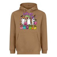 Toasted Coconut Let's go ghouls Heavyweight Hoodie - NancyCooperArtShop