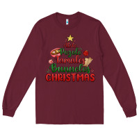 Burgundy atole pozole mexican christmas Long Sleeve Tee - MaliasSmallBusiness