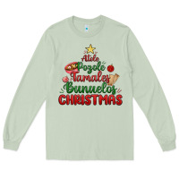Matcha atole pozole mexican christmas Long Sleeve Tee - MaliasSmallBusiness