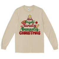 Mushroom atole pozole mexican christmas Long Sleeve Tee - MaliasSmallBusiness