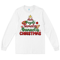 White atole pozole mexican christmas Long Sleeve Tee - MaliasSmallBusiness