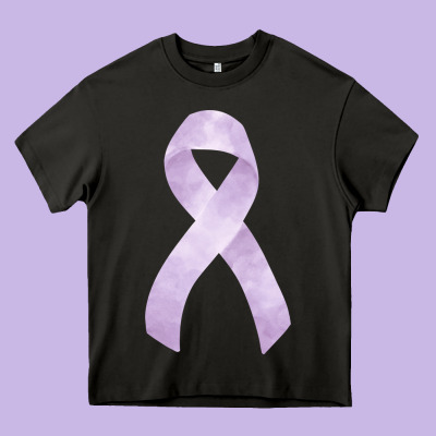 Testicular Cancer Ribbon Fa Element Heavy Core Tee Designed By Fadigitalartstudio