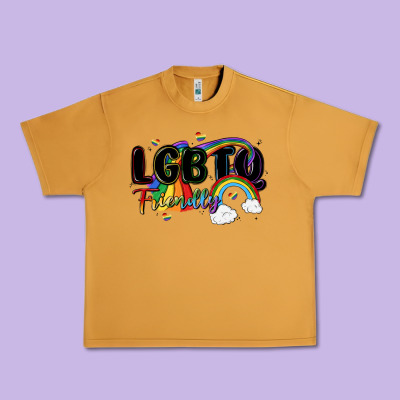 Lgbtq  Friendly Urban Heavy Tee Designed By Maliassmallbusiness
