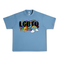Pebble Blue lgbtq  friendly Urban Heavy Tee - MaliasSmallBusiness