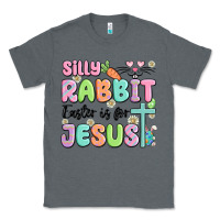 Charcoal Heather silly rabbit easter is for jesus Classic Tee - MaliasSmallBusiness