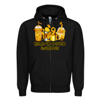 Black childhood cancer awareness coffee Zipper Hoodie - Jasminsmagicworld