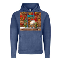 Vintage Denim merry christmas cookies buffalo plaid Vintage Hoodie - Jasminsmagicworld