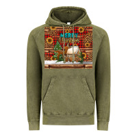 Vintage Olive merry christmas cookies buffalo plaid Vintage Hoodie - Jasminsmagicworld