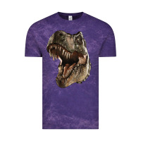 Cloud Purple Tyrannosaurus T Rex Face Vintage Tee - LillyAllenDesigns
