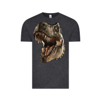 Vintage Black Tyrannosaurus T Rex Face Vintage Tee - LillyAllenDesigns