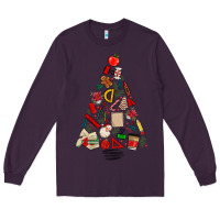 Plum teacher christmas tree Long Sleeve Tee - MaliasSmallBusiness