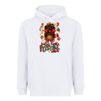 White santas favorite postal worker afro messy bun Heavyweight Hoodie - texasbilliewilder