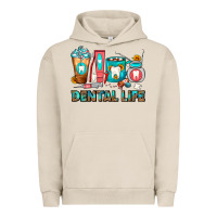 Pigment French Oak Dental Life Dentist Coffee Cups Urban Hoodie - FaDigitalArtStudio