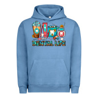 Pigment Pebble Blue Dental Life Dentist Coffee Cups Urban Hoodie - FaDigitalArtStudio