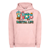 Pigment Salmon Dental Life Dentist Coffee Cups Urban Hoodie - FaDigitalArtStudio