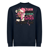 Navy torn between lookin' like a snack and eatin' one Heavyweight Sweatshirt - MaliasSmallBusiness