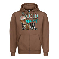 Chestnut cold like my soul with coffee Zipper Hoodie - BarkalooDesign