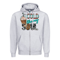 Cold Like My Soul With Coffee Zipper Hoodie | Teevron