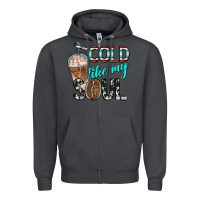 Smoke cold like my soul with coffee Zipper Hoodie - BarkalooDesign