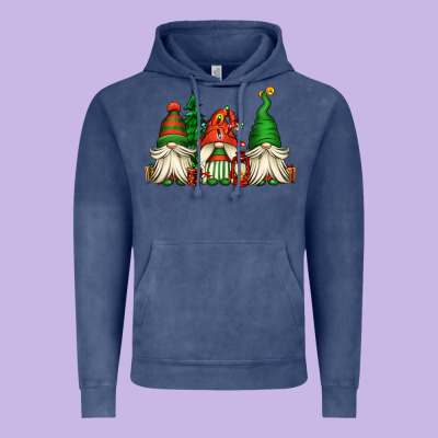 Christmas Gnomes Vintage Hoodie Designed By Jasminsmagicworld