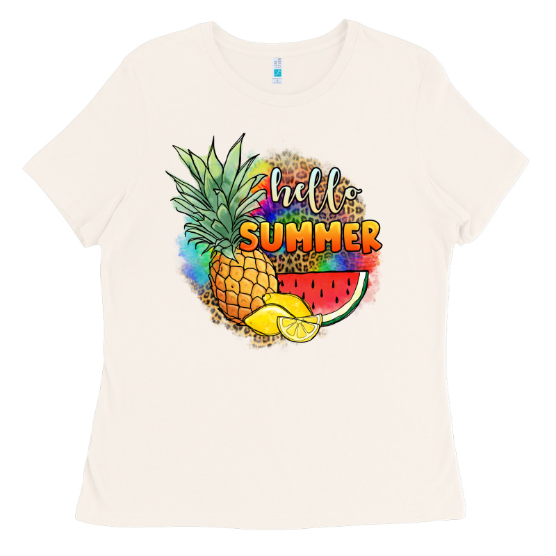 Hello Summer Pineapple Ladies Tee by JahusDesignShop | Teevron