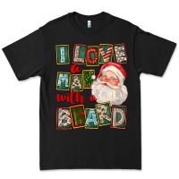 Black I Love A Man With A Beard Premium Tee - FaDigitalArtStudio