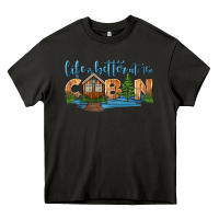 Asphalt life is better at the cabin Heavy Core Tee - HRA Design Shop