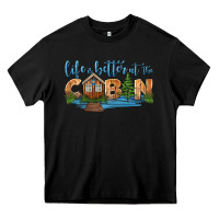 Black life is better at the cabin Heavy Core Tee - HRA Design Shop