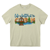 Mossy life is better at the cabin Heavy Core Tee - HRA Design Shop