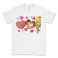 White valentines day mexican food Classic Tee - MaliasSmallBusiness