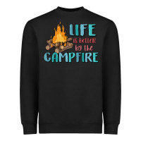 Black life is better by the campfire Heavyweight Sweatshirt - MaliasSmallBusiness